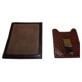 Money Clip and Leather Wallet