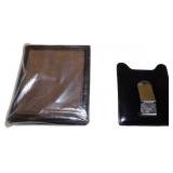 Money Clip and Leather Wallet
