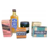 Lot of 6 Bottles and Containers of Vintage Medicin