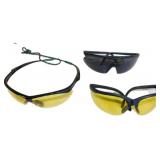Lot of 3 Protective Glasses with Yellow and Dark L