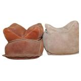 Lot of 2 Gun Rests: Suede-Style Filled Sandbag Des