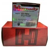 Hornady .223 REM 55 gr FMJ/BT Ammunition, 100 Roun