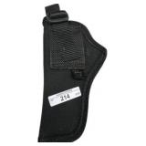 Uncle Mike's Size 2 Holster, 7.5-inch Black Fabric