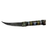 8.5' Fixed Blade Decorative Knife with Multicolore