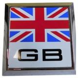 Vintage GB Car Badge with Union Jack Design and Mo