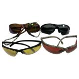 4 Pairs of Sports and Outdoor Sunglasses