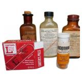Lot of 5 Vintage and Collectible Bottles of Medici