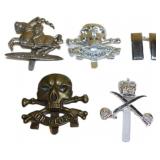 Military Cap Badges and Insignia, Including 'Or Gl