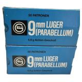 ECO 9mm Luger (Parabellum) Ammunition - 100 Rounds