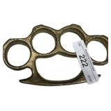 Vintage Brass Knuckle Duster with Four Finger Hole