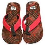 Reef Youth Size 13 Flip Flops in Red and Black wit