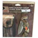 Mossy Oak Pro Hunter Drop Point Knife with Case