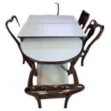 Dining Table with 2 Leaves and 6 Chairs, 102´´ x 4