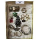 Vintage and Costume Jewelry Featuring Various Piec