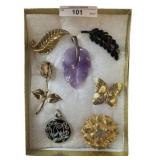 Vintage-Inspired Brooch and Pin Collection