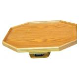 Wood Recliner Arm Tray With Octagonal Design and C