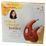 Rachael Ray EVOO & Vinegar Ceramic Bottles Two-Pie