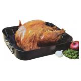Gibson Home Carbon Steel Roaster with Rack and Riv