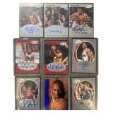 9 Autographed Basketball Cards Featuring Various P