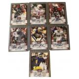 7 Autographed Rookie Football Cards from Leaf Draf