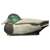 Plastic Duck Decoy in Green and Brown with 13x6 Di