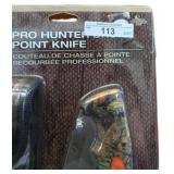 Mossy Oak Pro Hunter Drop Point Knife with Sheath,