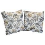 Two 20x20 Safari-Themed Decorative Pillows