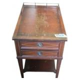 Vintage Mahogany Association Marked Side Table wit