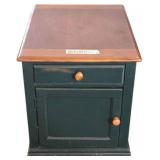 Hammary Wooden End Table With Storage Drawer and C