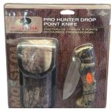 Mossy Oak Pro Hunter Drop Point Knife with Sheath