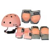 Pink Helmet with Protective Gear Set, Includes Kne