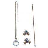 4: Two Necklaces and Two Insect-Inspired Brooches