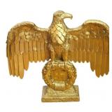 Gold-Colored Replica Eagle on Swastika for Reenact
