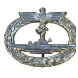German WWII U-Boat War Badge Replica for Reenactme