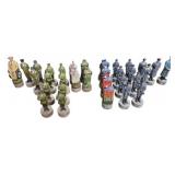 WWII Chess Pieces - No Board - 3' Tall -