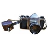 Honeywell Heiland Pentax Camera With Lens and Leat