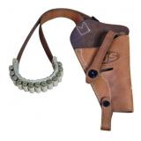 WWII US Leather Shoulder Holster with RIA 1944 Mar