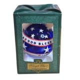 Kurt Adler 3-Inch Kringle Glass Ornament - God Ble
