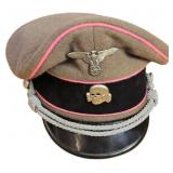 Reproduction Panzer Waffen SS Officer Cap for Reen