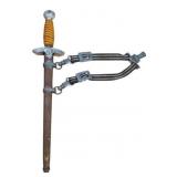 Luftwaffe Dress Bayonet with Sheath and Straps, 17