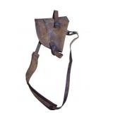 Vintage Leather Shoulder Holster - 11' x 6.5'