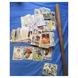 Baseball cards, stamps, and vintage Wilson 22
