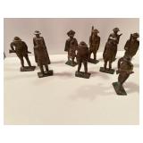 Cast-iron toy soldiers
