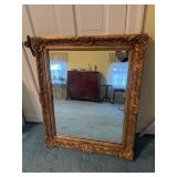 Antique wood mirror