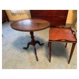 Two antique/vintage side tables