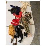 Vintage G. I. JOE doll and army figures and
