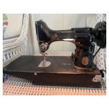 antique Singer, portable sewing machine