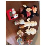 Vintage figures, including Beatrix, Potter, and