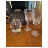 Waterford Turkey, and two WaterfordSherry glasses
