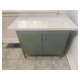 Vintage heavy metal cabinet. The top is somewhat